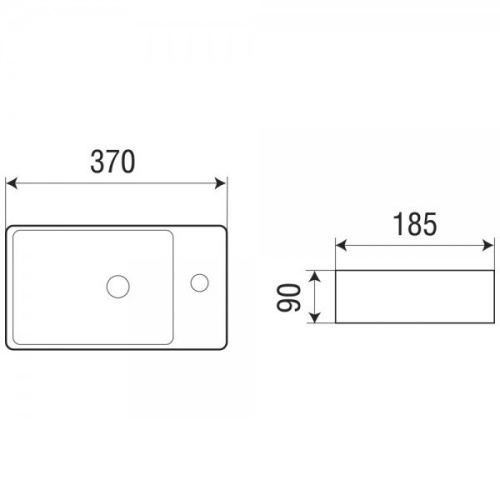 Раковина WeltWasser Aisbach 5092 R 37 10000003873 Белый глянец