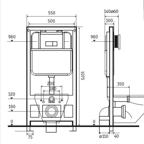 Инсталляция 811CL Ceramalux