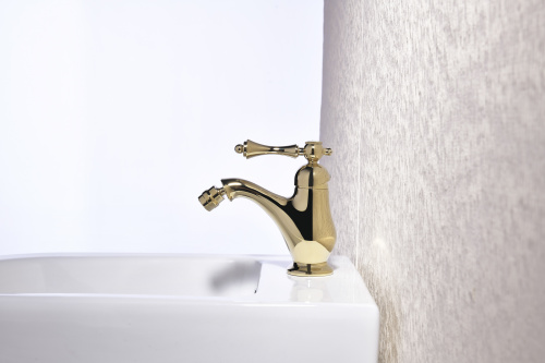 77112-E Смеситель для биде (ЗОЛОТО) "GANZER" (10/1шт)