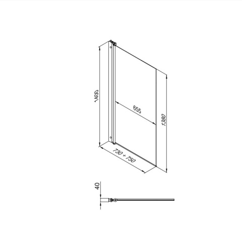 Душевая штора Тритон Соло-Квад