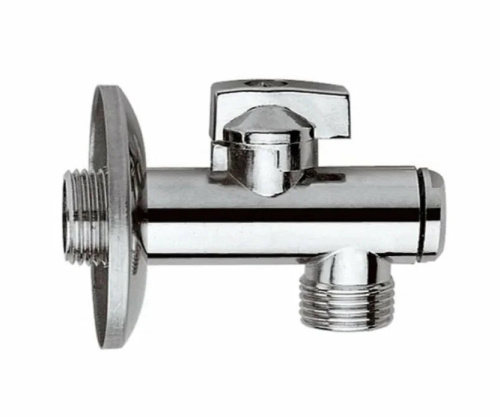 Кран угловой удлиненный 1/2" x 1/2" Ganzer GZR33A, хром