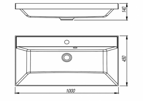 Тумба подвесная Style Line Манхэттен 100 2 ящика PLUS белая матовая