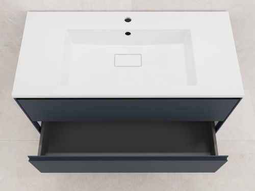 Тумба подвесная Style Line ЛИМА 100 эмаль, 2 ящ., PLUS, графит