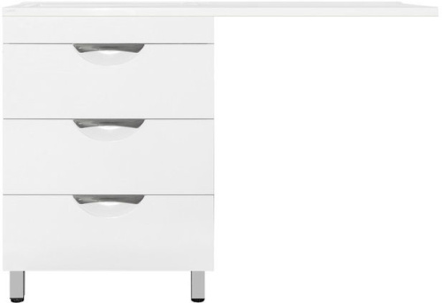 Тумба под раковину Style Line Жасмин 120 с 3 ящиками Белая