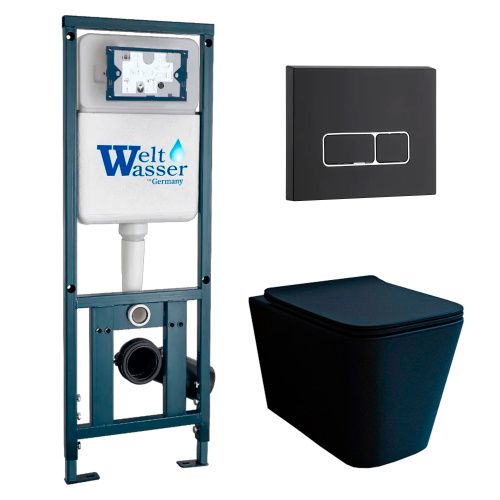 Комплект унитаз с инсталляцией кнопкой и сиденьем 6