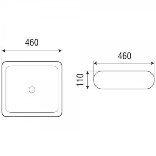 Раковина-чаша WeltWasser Elbach 3061 46 10000003867 Белый глянец