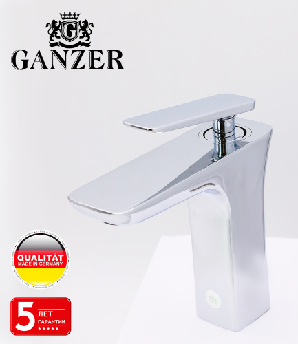Смеситель для раковины Ganzer из латуни GZ51011 хром