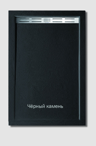 Душевой поддон из искусственного камня WeltWasser WW TRS 10090 STONE-BL 100x90 10000005450 Черный