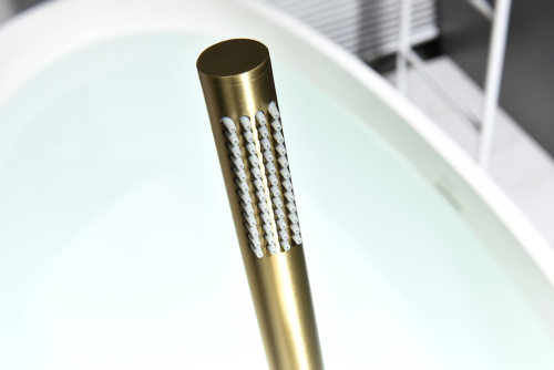 Напольный смеситель для ванны Ganzer из латуни GZ19181-S матовое золото