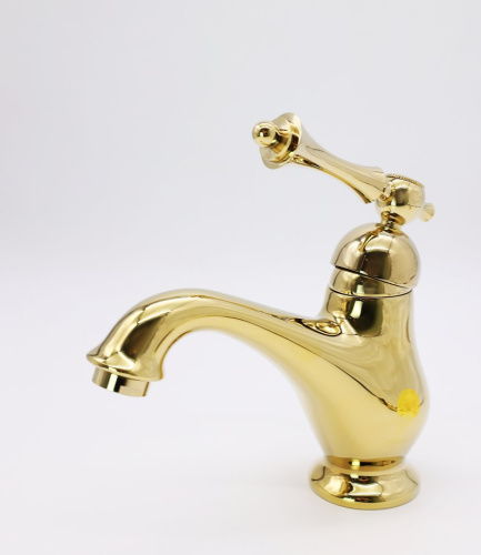 Смеситель для раковины с гигиеническим душем Ganzer GZ77051-E золото