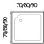 Акриловый поддон для душа Wemor 80x80x24 S 10000002254 Белый