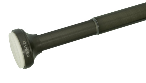 Карниз для ванной шторы телескопический 110–200 см Ganzer, графит