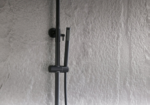 Душевая система Ganzer, с термостатом, черный