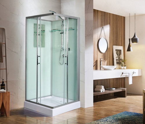 Душевая кабина WeltWasser WW500 Laine 1001 100x100 10000003260 профиль Хром стекло прозрачное