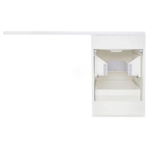 Тумба под раковину Style Line Даллас 100 Люкс Plus подвесная Белая (без раковины)