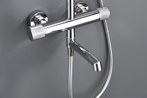 Душевая система Ganzer, с термостатом, хром