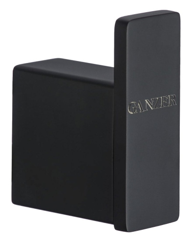 Одинарный настенный крючок из латуни Ganzer GZ88151-C черный
