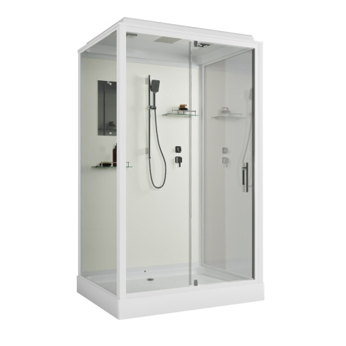 Душевая кабина Niagara Standart ST120/90/15Q 120х90х215 прямоугольник профиль белый