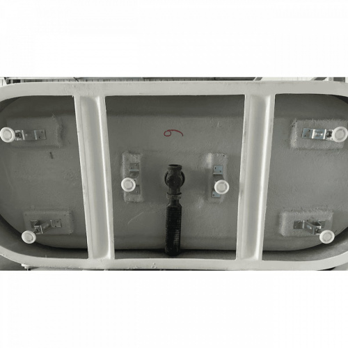 Ванна акриловая Frank F6163 12531 170*80 см (белый/чёрный)