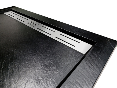 Душевой поддон из искусственного камня WeltWasser WW TRS 10090 STONE-BL 100x90 10000005450 Черный
