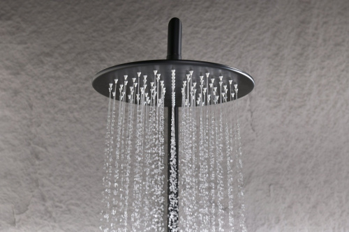 Душевая система Ganzer, с термостатом, черный