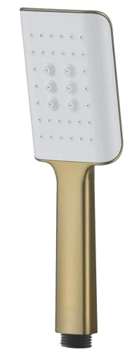 Лейка для душа 1 режимная самоочищающая Ganzer GZ1055-S матовое золото