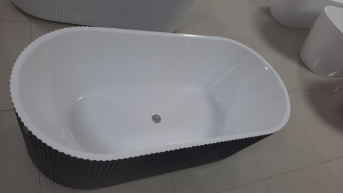 Ванна акриловая Frank F6103 12514 170*75 см (белый/чёрный)