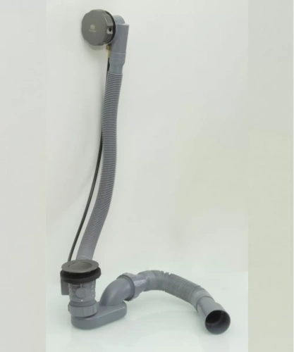 Обвязка для ванны пластиковая Ganzer, полуавтомат, графит