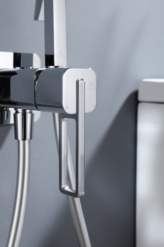 Встраиваемый смеситель с гигиеническим душем Ganzer GZ12157 хром