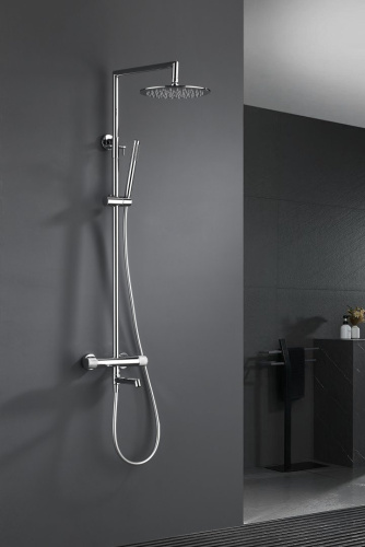 Душевая система Ganzer, с термостатом, хром