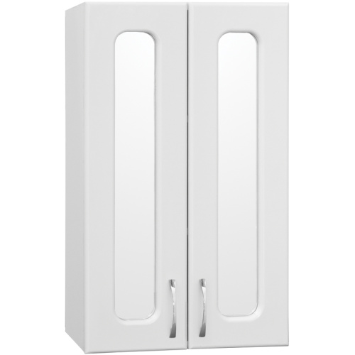 Подвесной шкаф Style Line Эко Стандарт 48 со стеклом Белый глянец