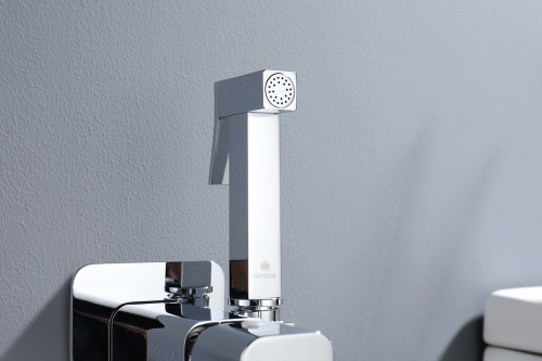 Встраиваемый смеситель с гигиеническим душем Ganzer GZ12157 хром