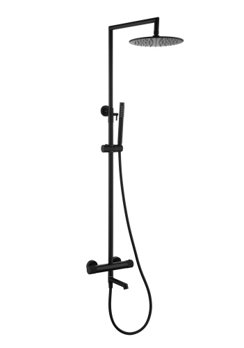 Душевая система Ganzer, с термостатом, черный