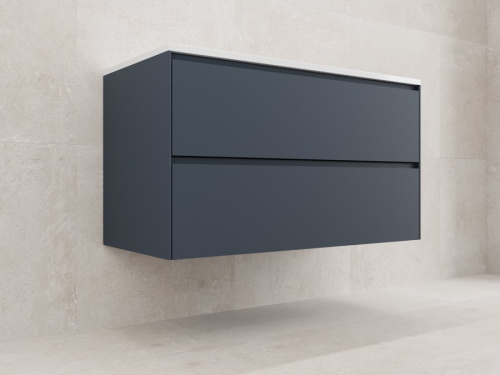 Тумба подвесная Style Line ЛИМА 100 эмаль, 2 ящ., PLUS, графит