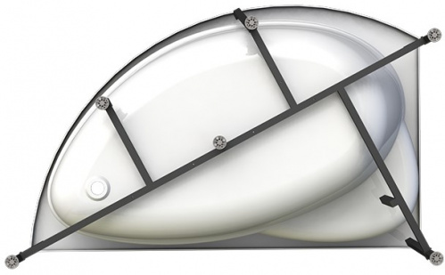 Акриловая ванна Radomir Vannesa Модерна 160x100 R 2-01-0-2-1-214 Белая без гидромассажа