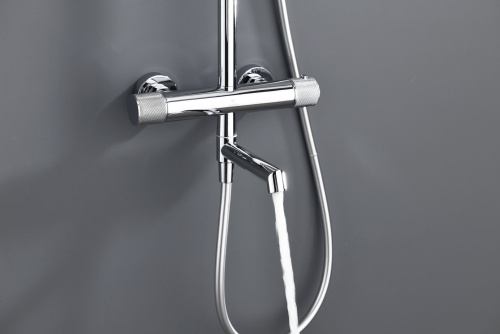 Душевая система Ganzer, с термостатом, хром