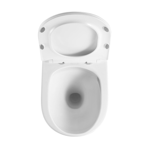 Унитаз подвесной Grossman Thin Rim GR-5604SQ (520х360х355) тонкий ободок, белый с тонкой крышкой, микролифт, смыв торнадо