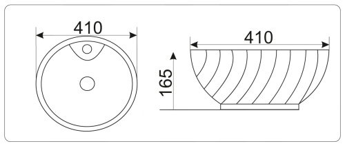 Раковина-чаша CeramaLux 41 9074 Белая