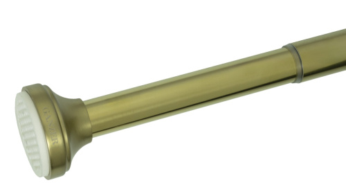 Карниз для ванной шторы телескопический 140–260 см Ganzer, матовое золото