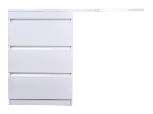 Тумба под раковину Style Line Даллас 120 Люкс Plus СС-00002272 3 ящика Белая