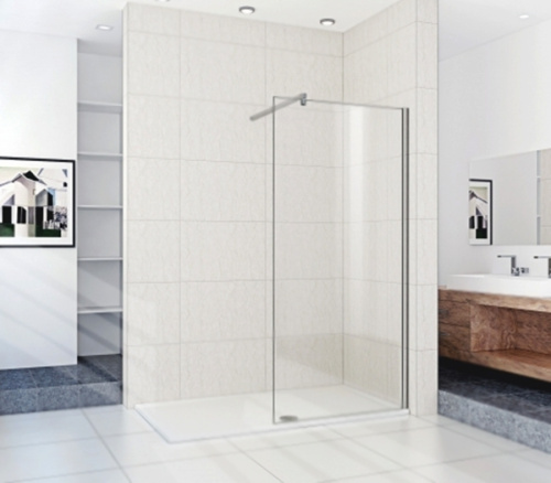 Душевая перегородка WeltWasser WW400 G-1 110 10000002940 профиль Хром стекло прозрачное