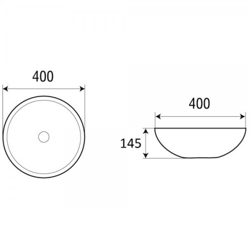 Раковина-чаша WeltWasser Elbach 3003 40 10000003852 Белый глянец