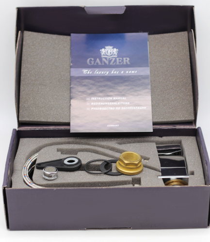 Смеситель Ganzer GZ25013, латунь, хром, поворотной излив.