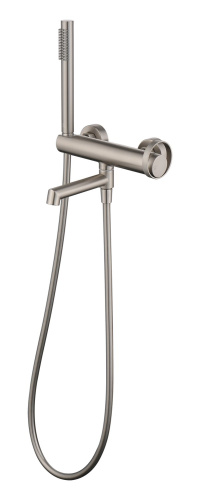 Смеситель однорычажный для ванны с душем из латуни Ganzer GZ19132-G сатин