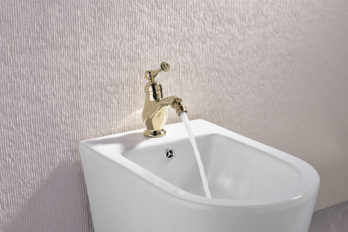 77112-E Смеситель для биде (ЗОЛОТО) "GANZER" (10/1шт)