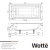 Чугунная ванна Wotte Start 170x70 БП-э00д1139 без антискользящего покрытия