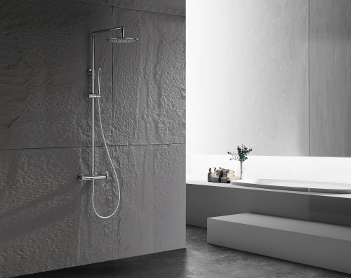 19160 Душевая система без излива (ХРОМ) GANZER (5/1шт)