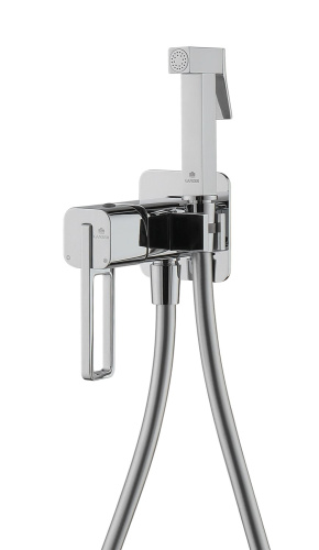 Встраиваемый смеситель с гигиеническим душем Ganzer GZ12157 хром