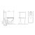 Унитаз напольный Grossman Classic GR-4464SQ-K26 (640х355х795) безободковый, белый с тонкой крышкой, микролифт, смыв торнадо