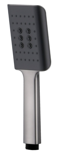 Лейка для душа 1 режимная самоочищающая Ganzer GZ1055-Q графит